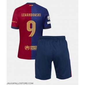 Barcelona Robert Lewandowski #9 Kotipaita Lapsille 2024-25 Lyhythihainen (+ shortsit)